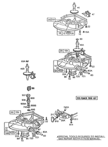 (3)sump Bases,right Angle Dr Diagram and Parts List for 110902-1189-XX  Briggs and Stratton Engine